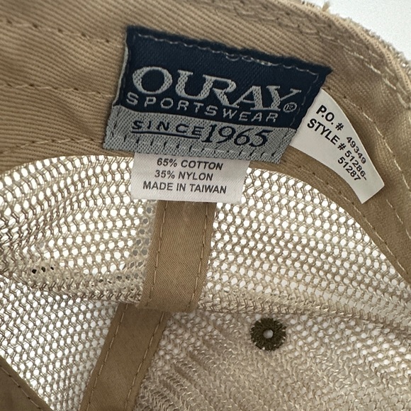 NWT Ouray Sportswear Men’s OS Vintage style Mesh back Trucker hat - Picture 6 of 6